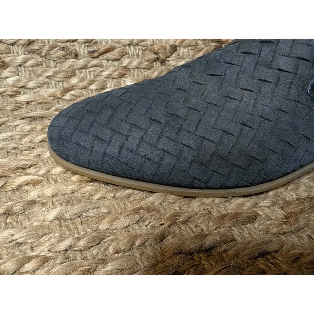 ALDO Men's 7.5 Blue Weave Woven Loafers Shoes Casual Pointed Toe Slip-On Comfort